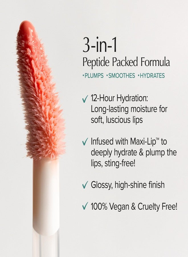 Thrive Causemetics Sheer Strength Lip Plumping Peptide Gloss, Lip Plumper with Vitamin E, Peptides, Plumps, Smooths & Hydrates Lips, High Shine, Vegan & Cruelty Free, Emily (Clear Shimmer) - Image 2